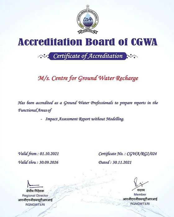 Ground Water Survey, Water Audit & Rain Harvesting
